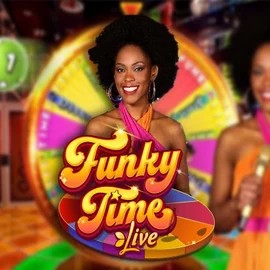 Funky Time online game logo by Evolution on casino-gambiva.net