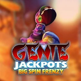 Genie Jackpots: Big Spin Frenzy online game logo by Blueprint Gaming on casino-gambiva.net