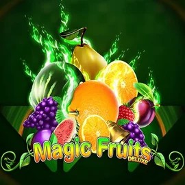Magic Fruits Deluxe slot logo by Wazdan at Gambiva Casino