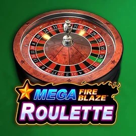 Mega Fire Blaze Roulette online game logo by Playtech on casino-gambiva.net