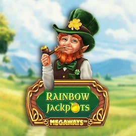 Official Jackpots logo: Rainbow Jackpots Megaways by Red Tiger Gaming at Gambiva Casino