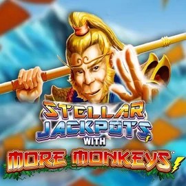 Play the Stellar Jackpots with More Monkeys slot by Lightning Box Game on Gambiva Casino