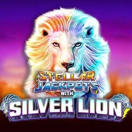 Stellar Jackpots with Silver Lion logo by Lightning Box Game Gambiva Casino