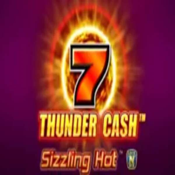 Thunder Cash Sizzling Hot online game logo by Novomatic on casino-gambiva.net